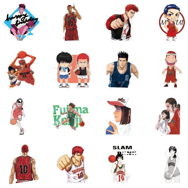 スラムダンク　ステッカー シール アマダ キラ Amazon.co.jp: スラムダンク ステッカー 50枚セット Slam Dunk 流川楓